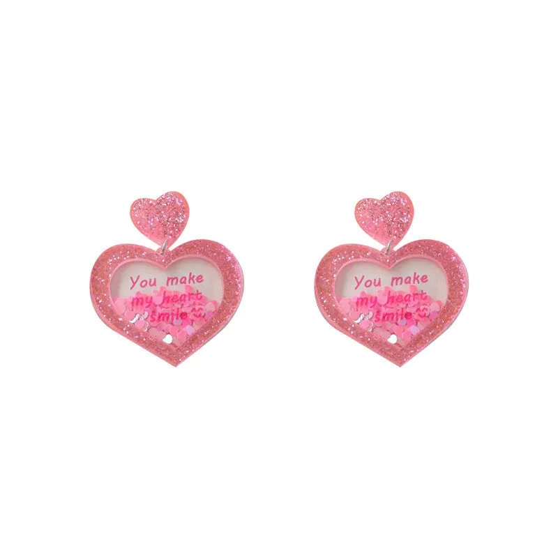 Wholesale Acrylic Three-dimensional Personalized Fashionable Retro Earrings