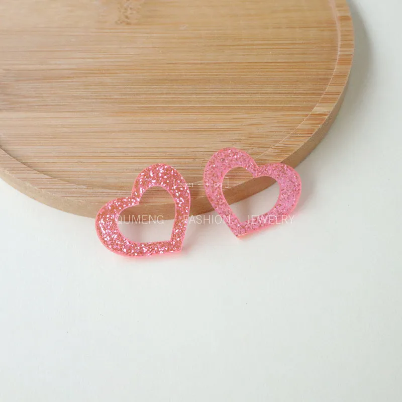 Wholesale Acrylic Three-dimensional Personalized Fashionable Retro Earrings