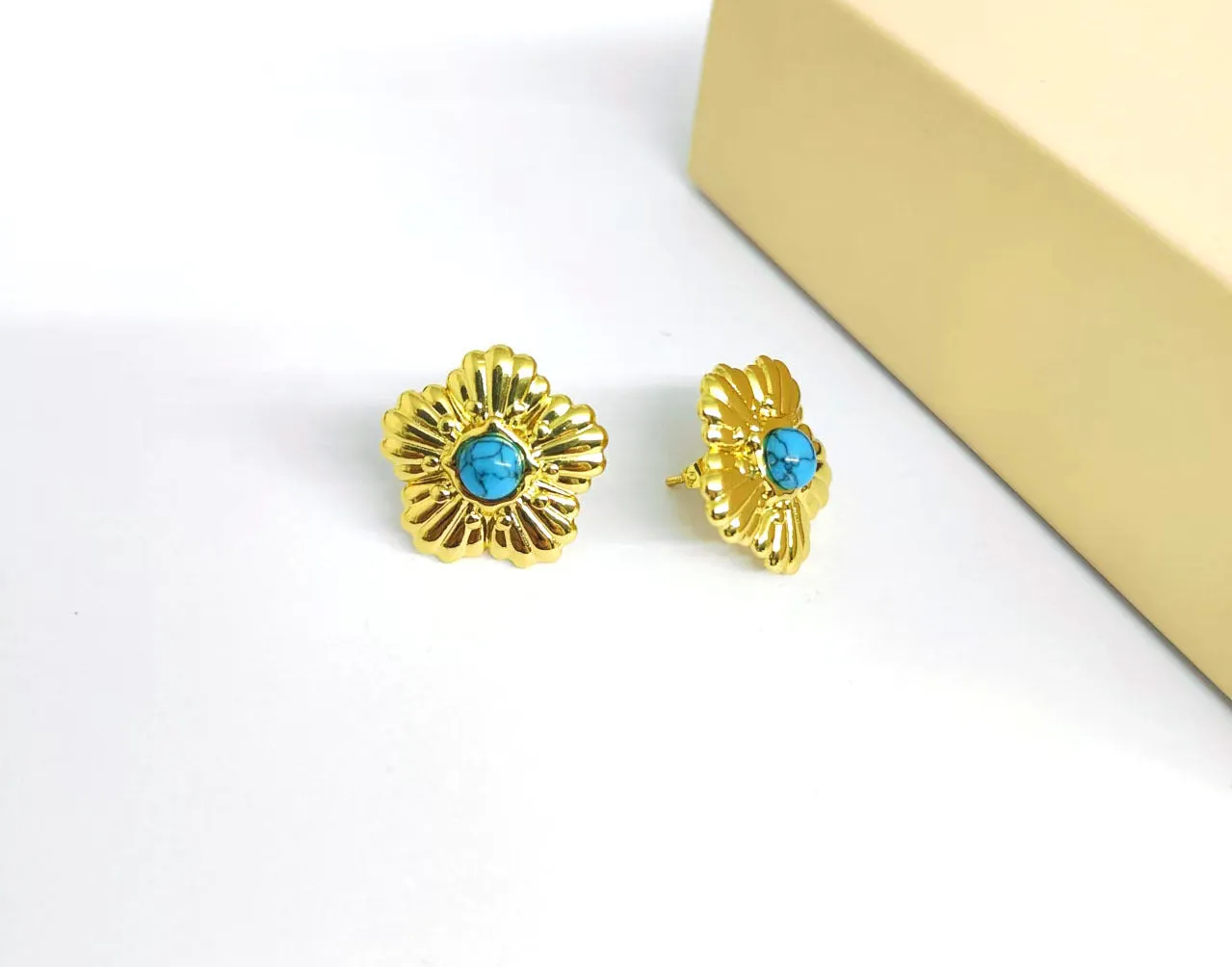 Wholesale All-Match Stainless Steel Retro Artistic Court Style Earrings