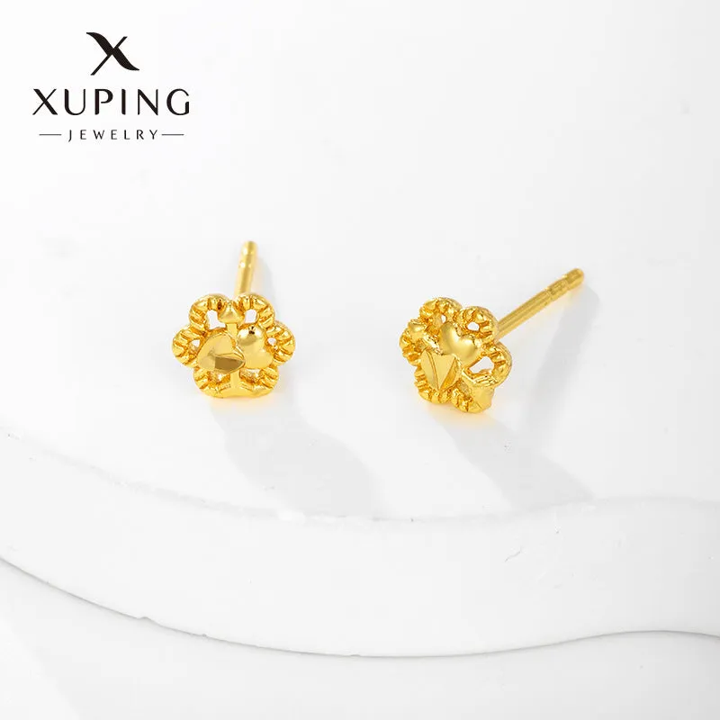 Wholesale Alloy Flower Simple and Compact Mini Summer High-end Fashion Earrings