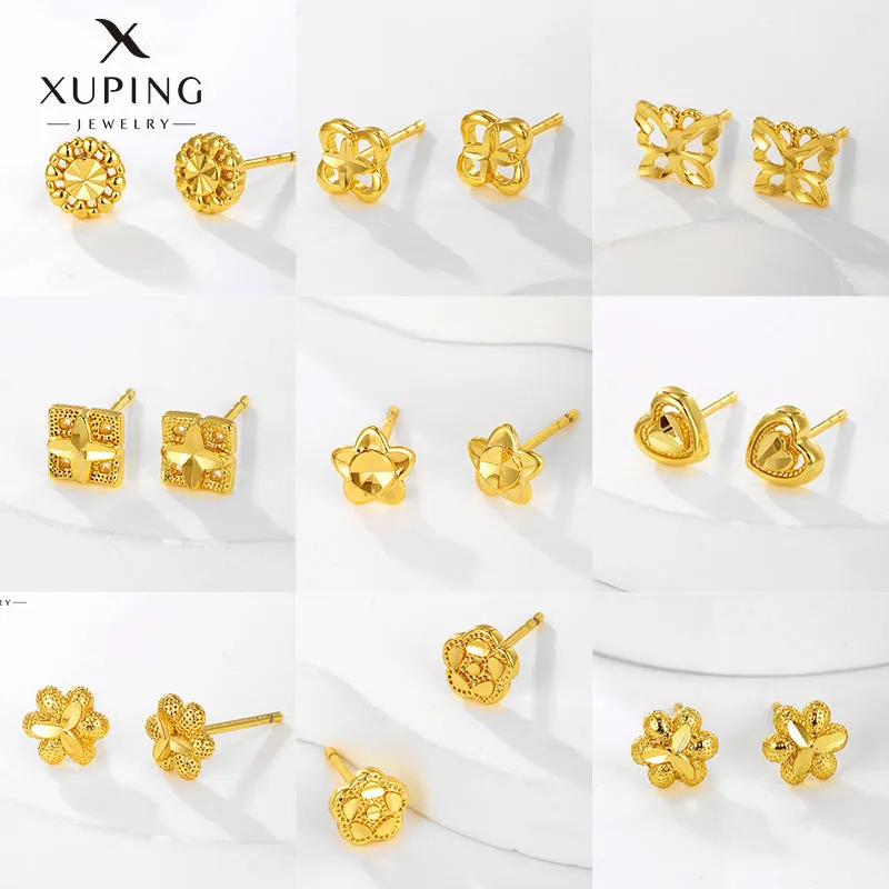 Wholesale Alloy Flower Simple and Compact Mini Summer High-end Fashion Earrings