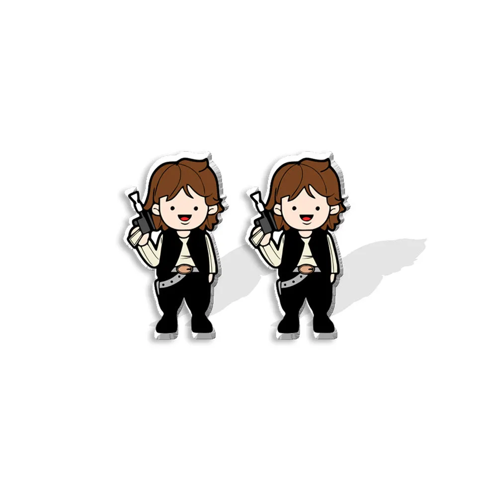 Wholesale Anime Peripheral Creative Cute Robot Heat Shrink Sheet Stud Earrings
