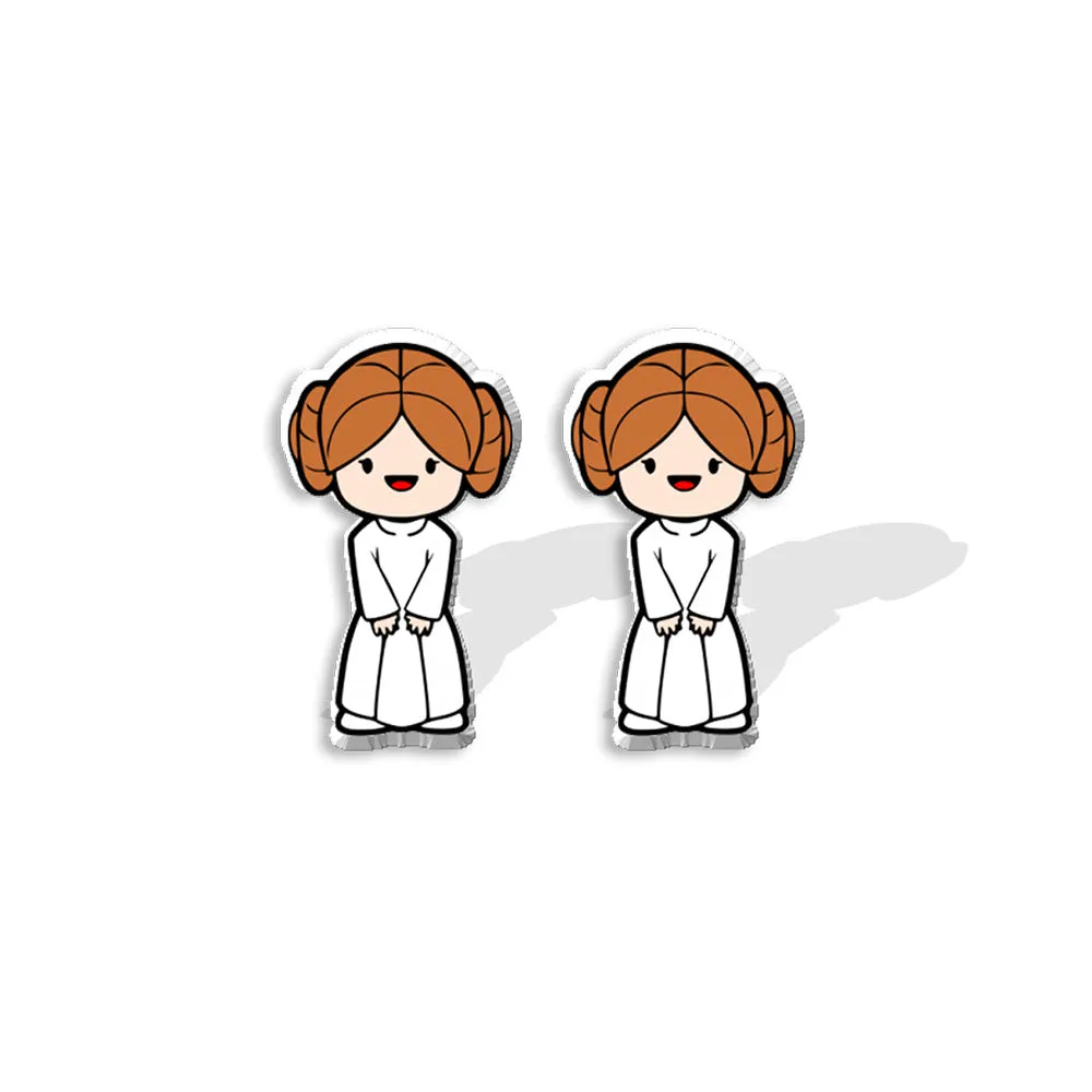 Wholesale Anime Peripheral Creative Cute Robot Heat Shrink Sheet Stud Earrings