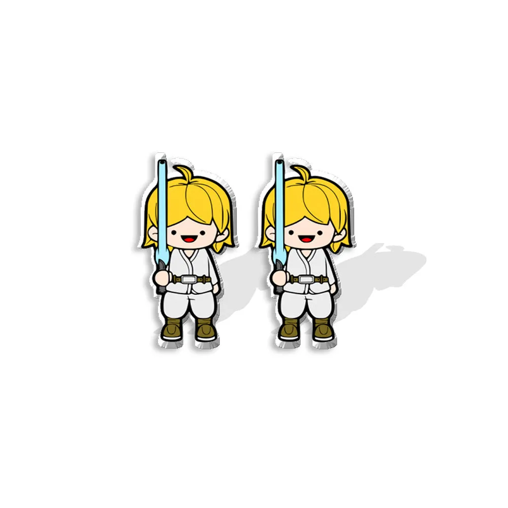 Wholesale Anime Peripheral Creative Cute Robot Heat Shrink Sheet Stud Earrings