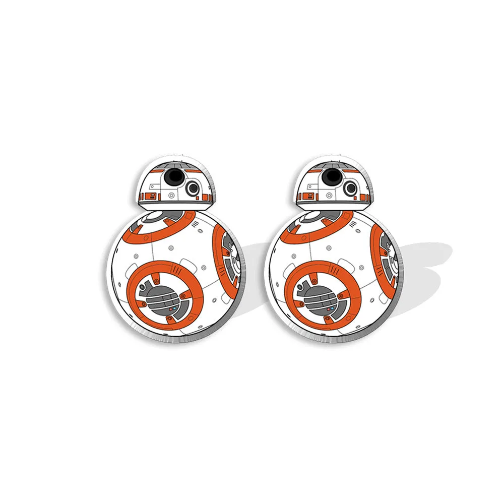 Wholesale Anime Peripheral Creative Cute Robot Heat Shrink Sheet Stud Earrings