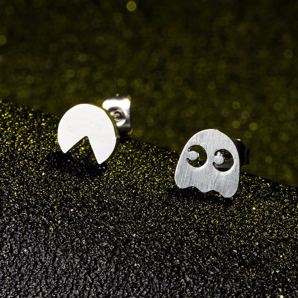 Wholesale Asymmetric Geometric Hollow Alloy Earrings