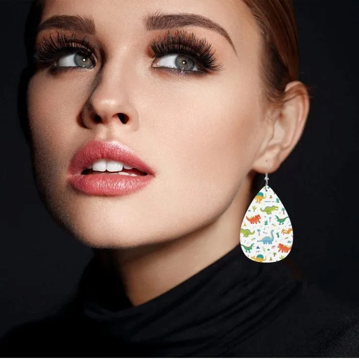 Wholesale Ball Mask Multi-layered Leather Earrings