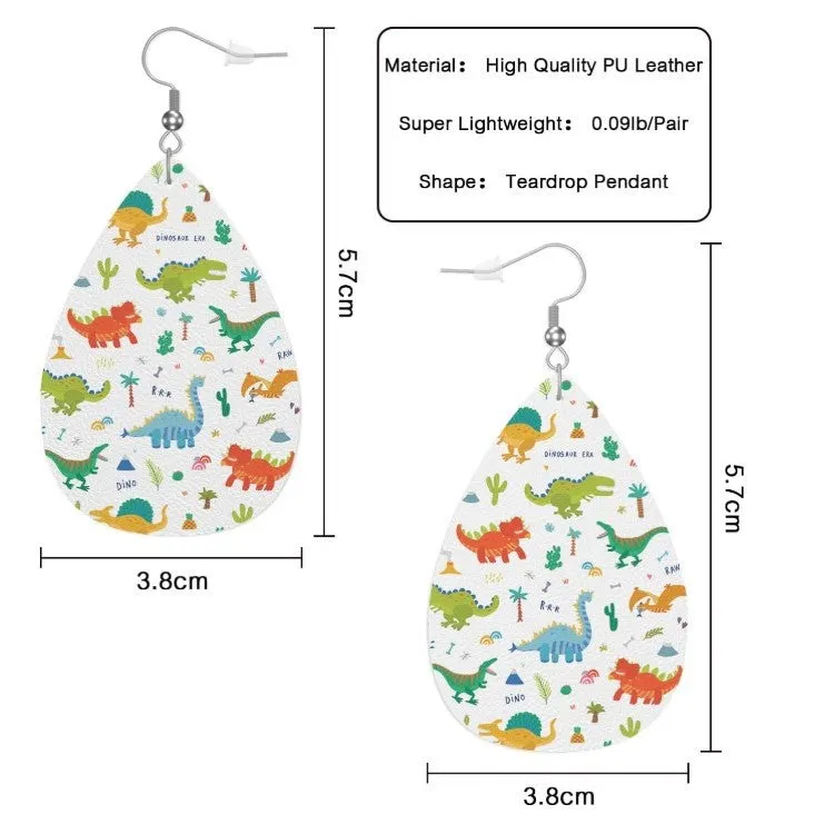 Wholesale Ball Mask Multi-layered Leather Earrings