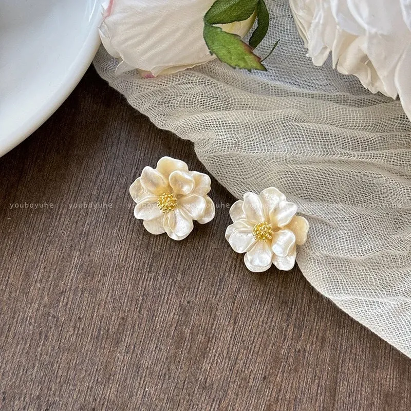 Wholesale Beach holiday style straw sunflower earrings