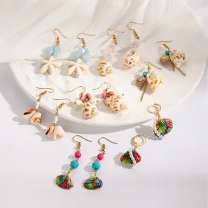 Wholesale Bohemian ethnic shell earrings