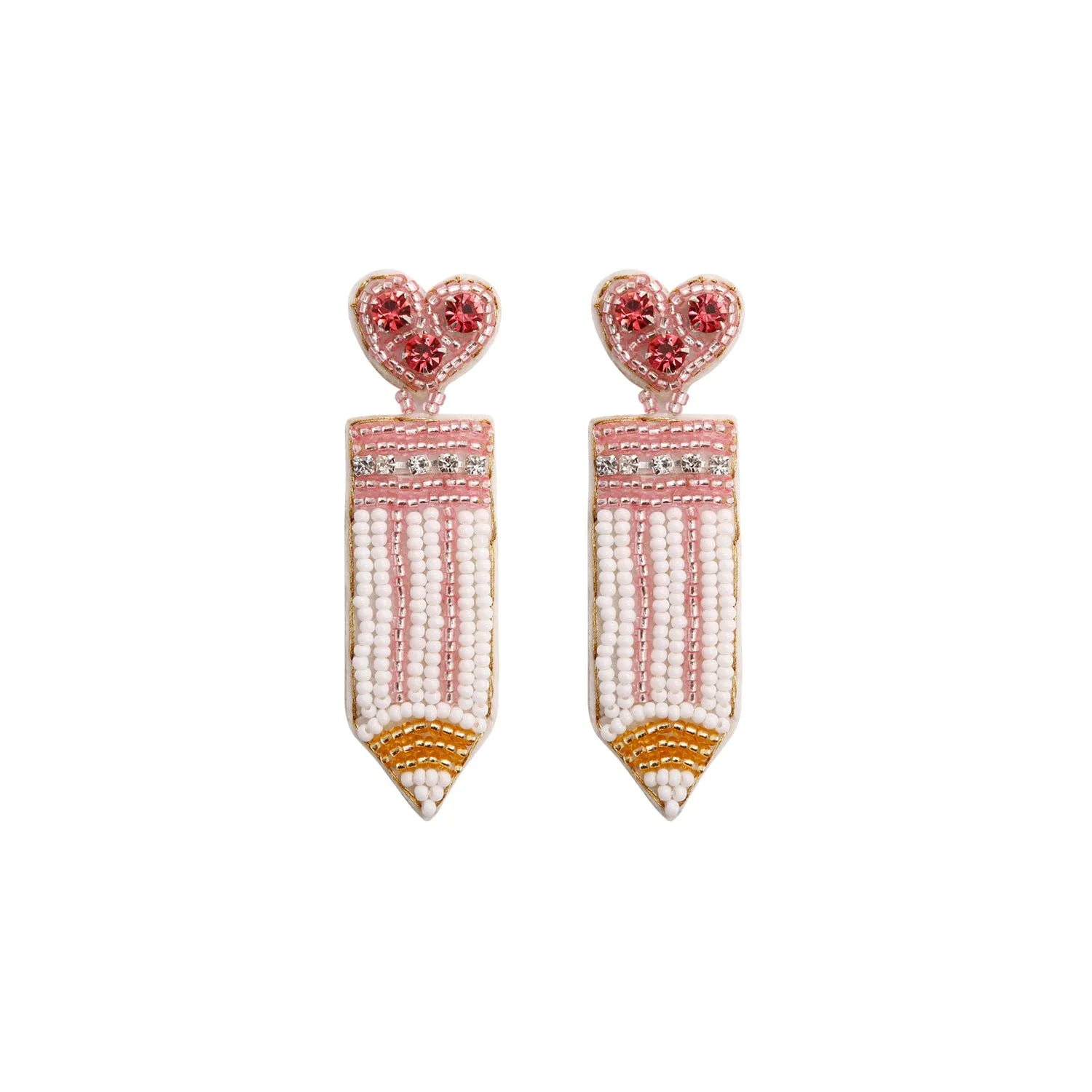 Wholesale Bohemian Exaggerated Retro Heart-shaped Ethnic Rice Beads Earrings Handmade Tassel Love Mother's Day Earrings