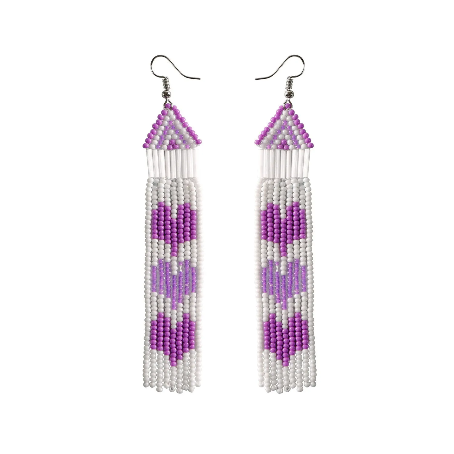 Wholesale Bohemian Hand-woven Bear Christmas Earrings