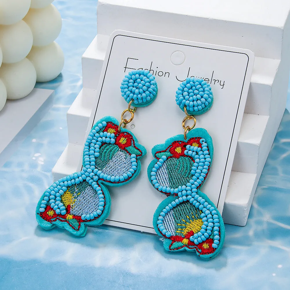 Wholesale Bohemian Handwoven Sunglasses and Bead Earrings