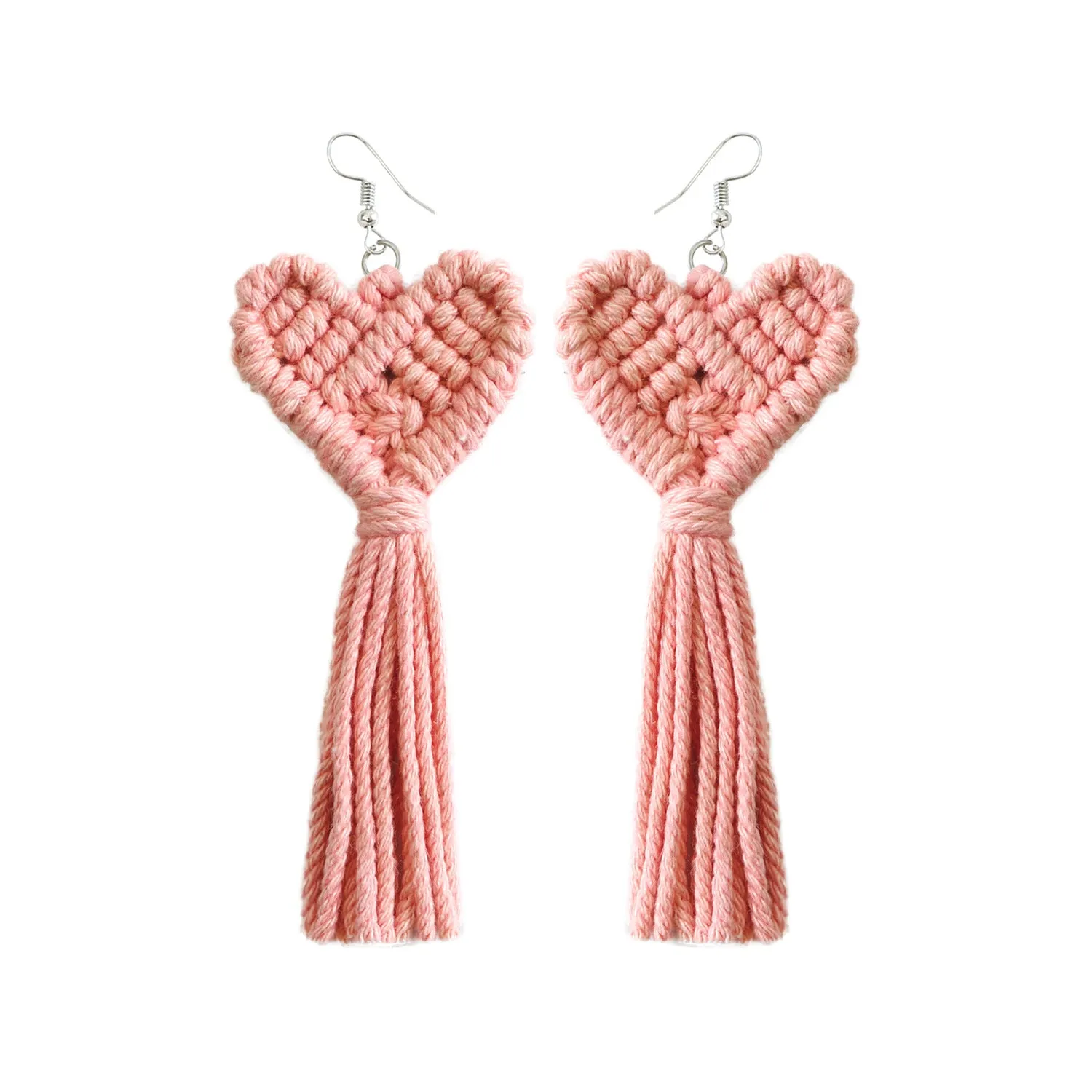Wholesale Bohemian Vintage Rice Bead Tassel Earrings Exaggerated Personality Creative Handmade Jewelry
