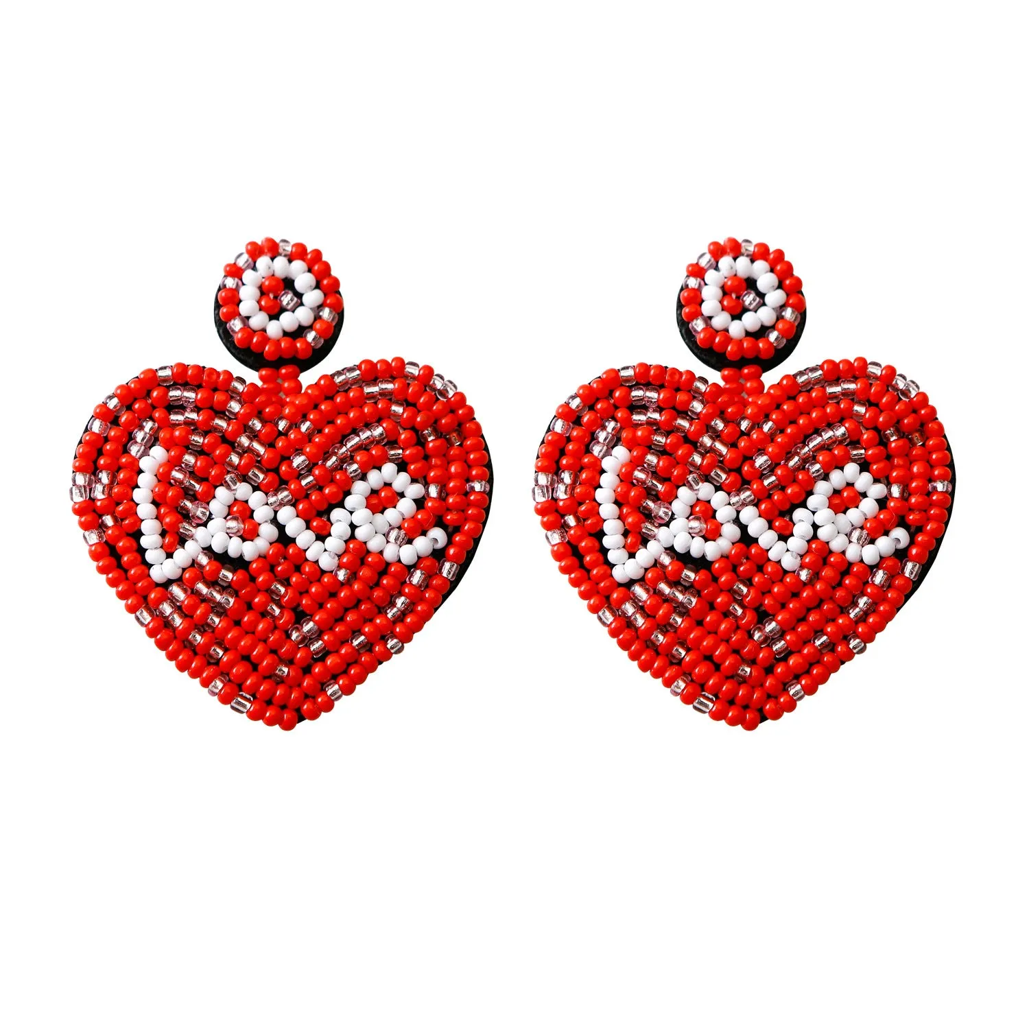Wholesale Bohemian Vintage Rice Bead Tassel Earrings Exaggerated Personality Creative Handmade Jewelry