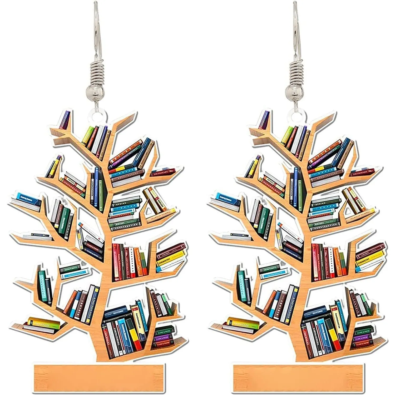 Wholesale Book Lovers Heart Librarian Earring