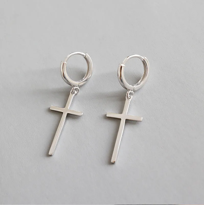 Wholesale Buckle Cross Earrings Neutral Unisex Daily