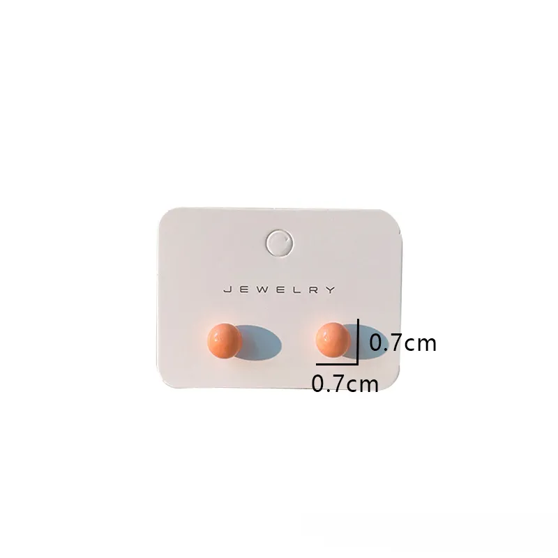 Wholesale Candy Colored Beanies Acrylic Small Earrings