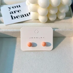 Wholesale Candy Colored Beanies Acrylic Small Earrings