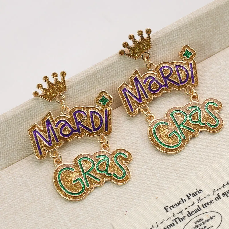 Wholesale Carnival Color Niche Design Sense Earrings for Women
