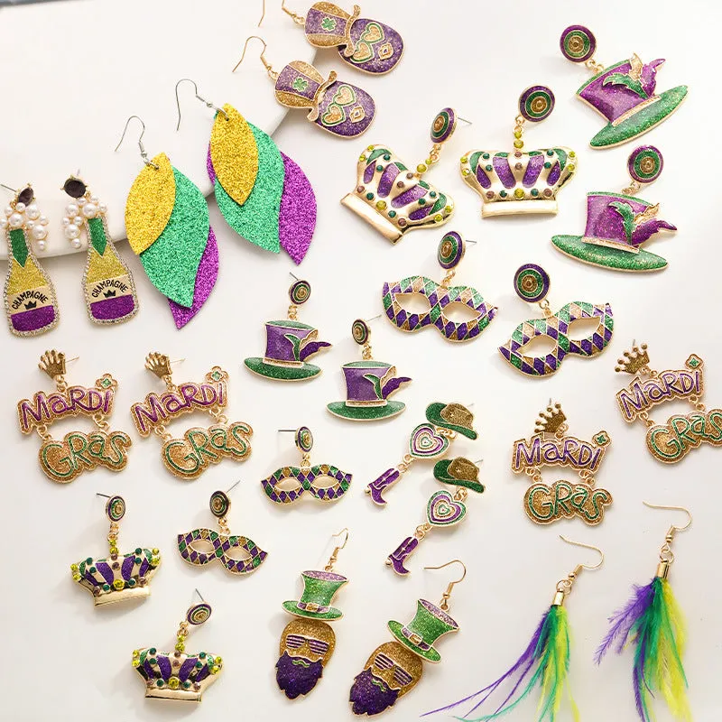 Wholesale Carnival Color Niche Design Sense Earrings for Women