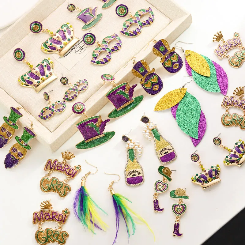 Wholesale Carnival Color Niche Design Sense Earrings for Women