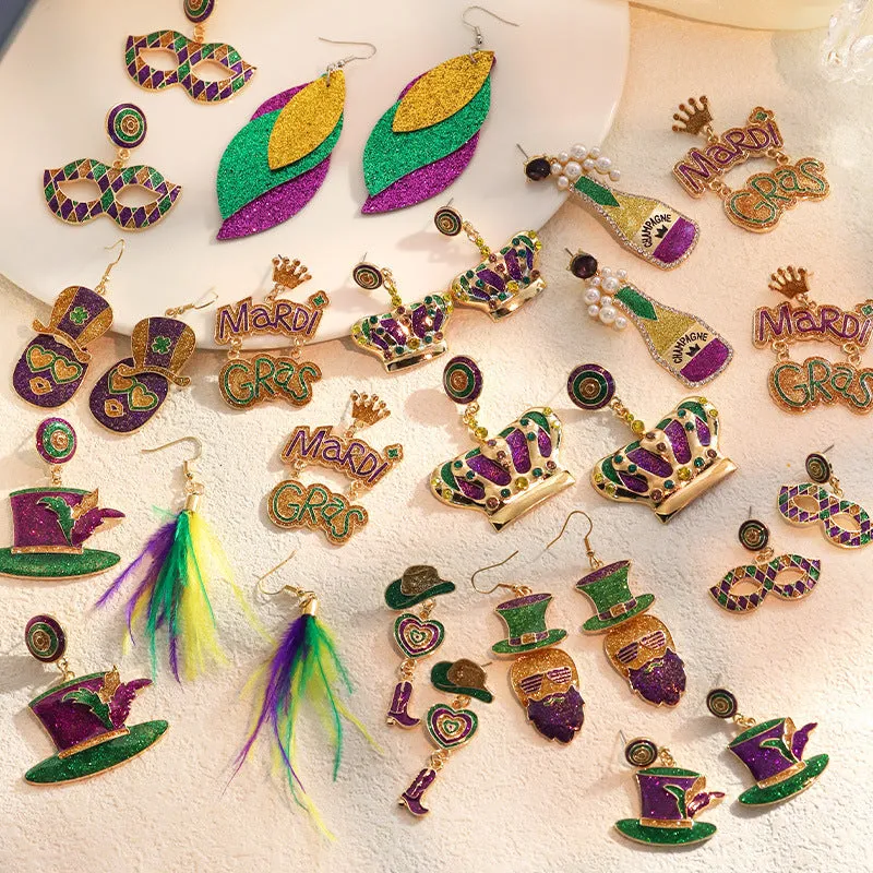 Wholesale Carnival Color Niche Design Sense Earrings for Women