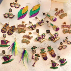Wholesale Carnival Color Niche Design Sense Earrings for Women