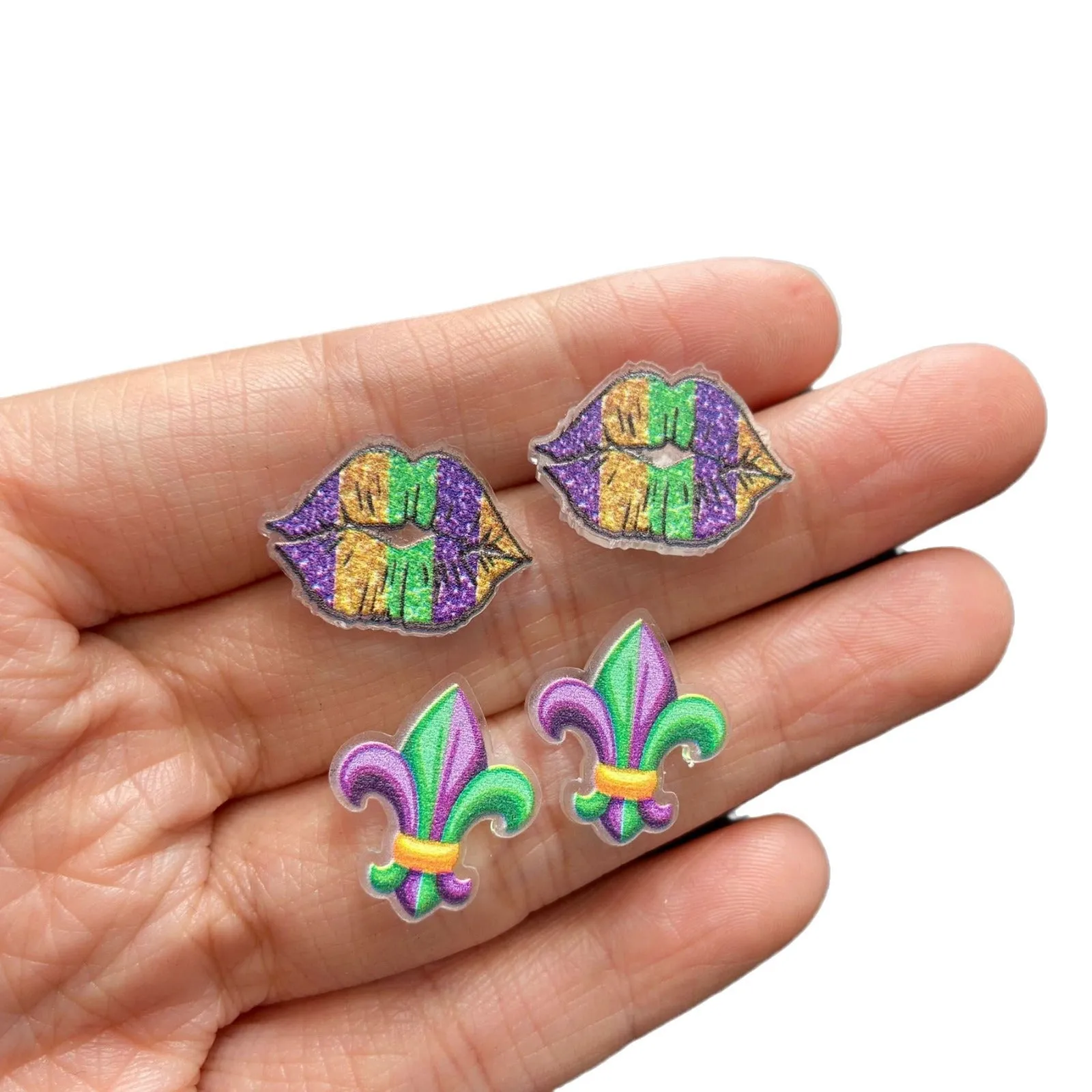 Wholesale Carnival lip stud earrings jewelry
