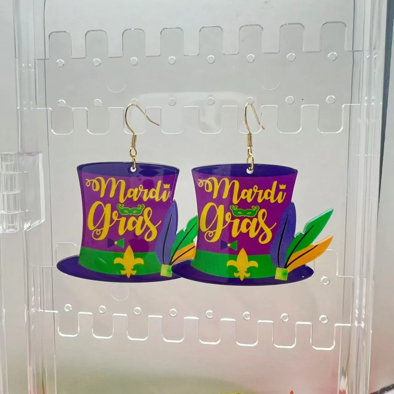 Wholesale Carnival Personality Earrings Wholesale Diamond Water Drop Hat Various Geometric Earrings