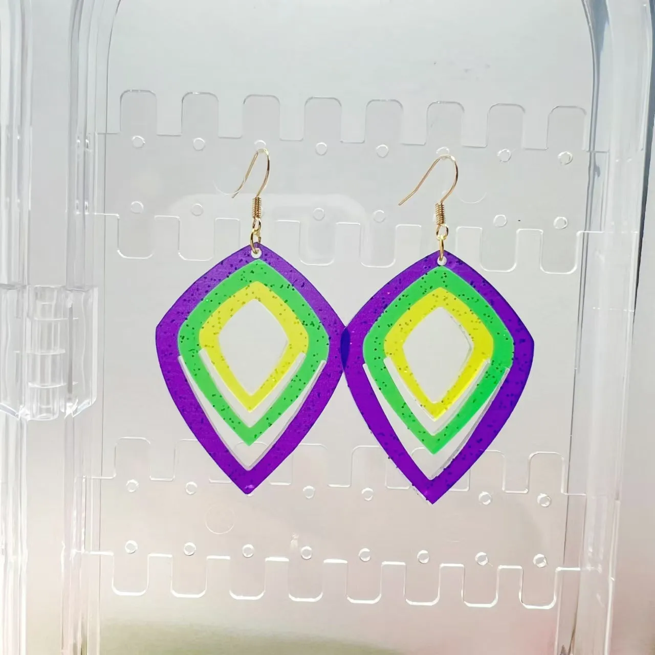Wholesale Carnival Personality Earrings Wholesale Diamond Water Drop Hat Various Geometric Earrings