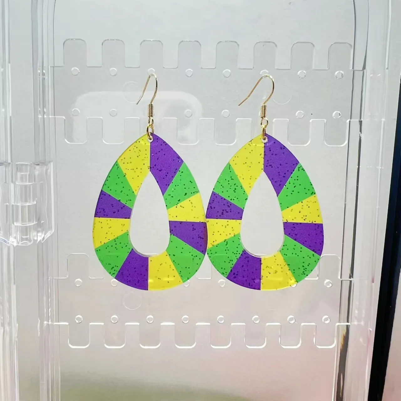 Wholesale Carnival Personality Earrings Wholesale Diamond Water Drop Hat Various Geometric Earrings