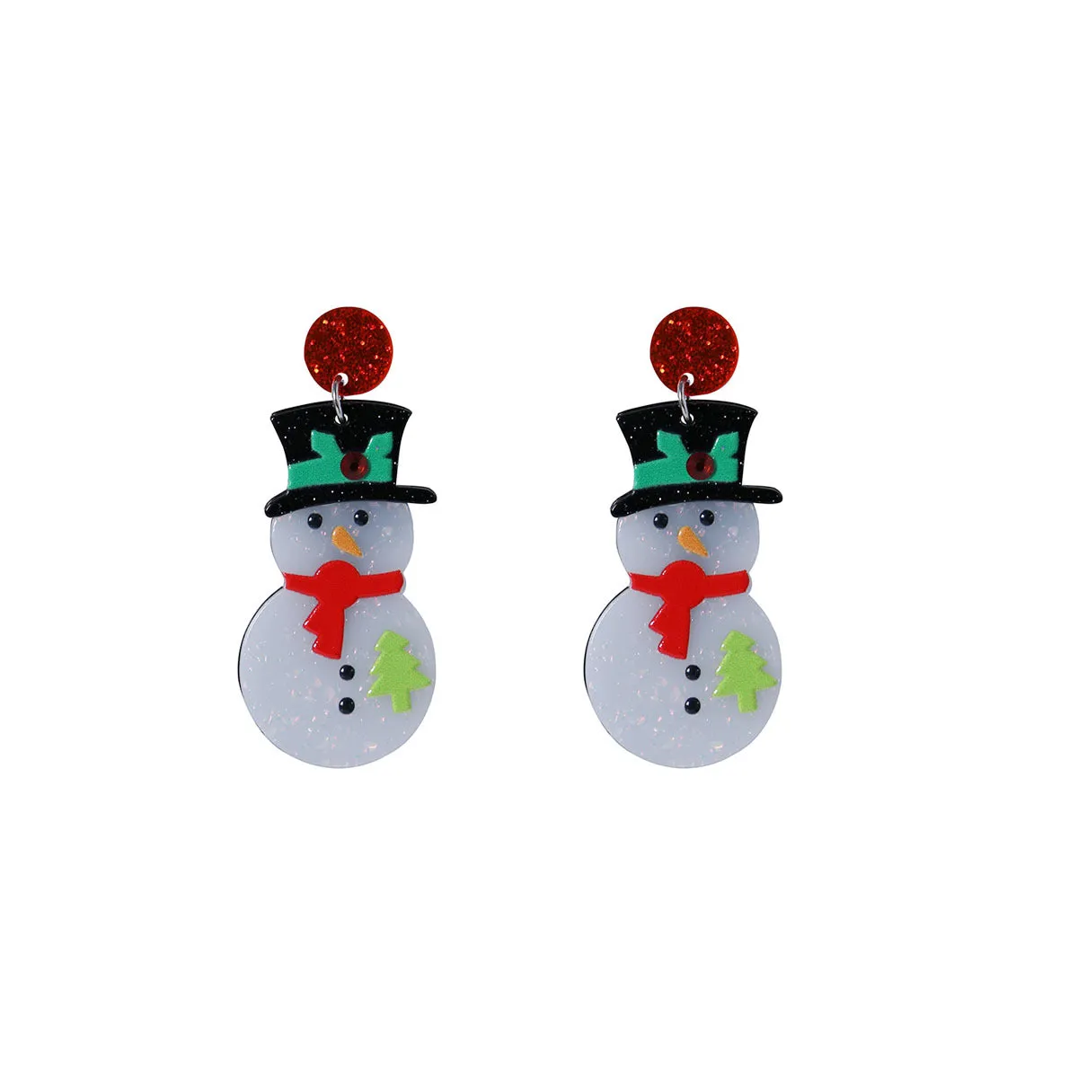 Wholesale Cartoon Cute Santa Claus Acrylic Earrings