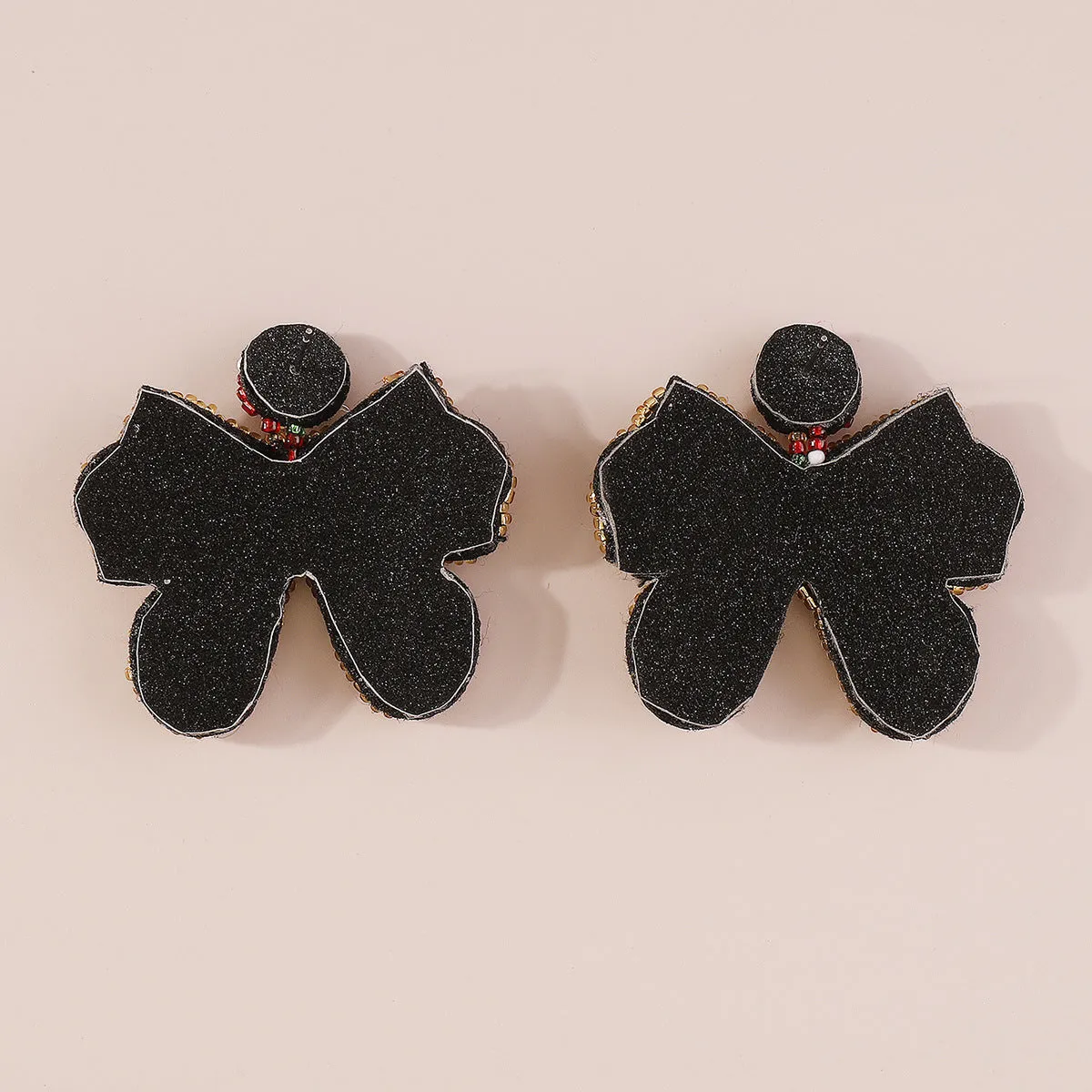 Wholesale Christmas Bohemian Bow Beaded Earrings