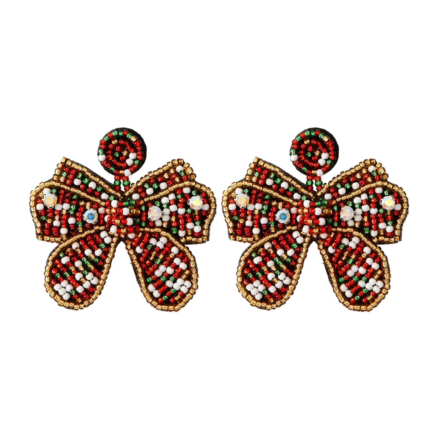 Wholesale Christmas Cartoon Bohemian Tassel Woven Handmade Earrings