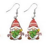 Wholesale Christmas Cartoon Christmas Tree Elk Cow Yak Kitten Stove Flamingo Rainbow Earrings