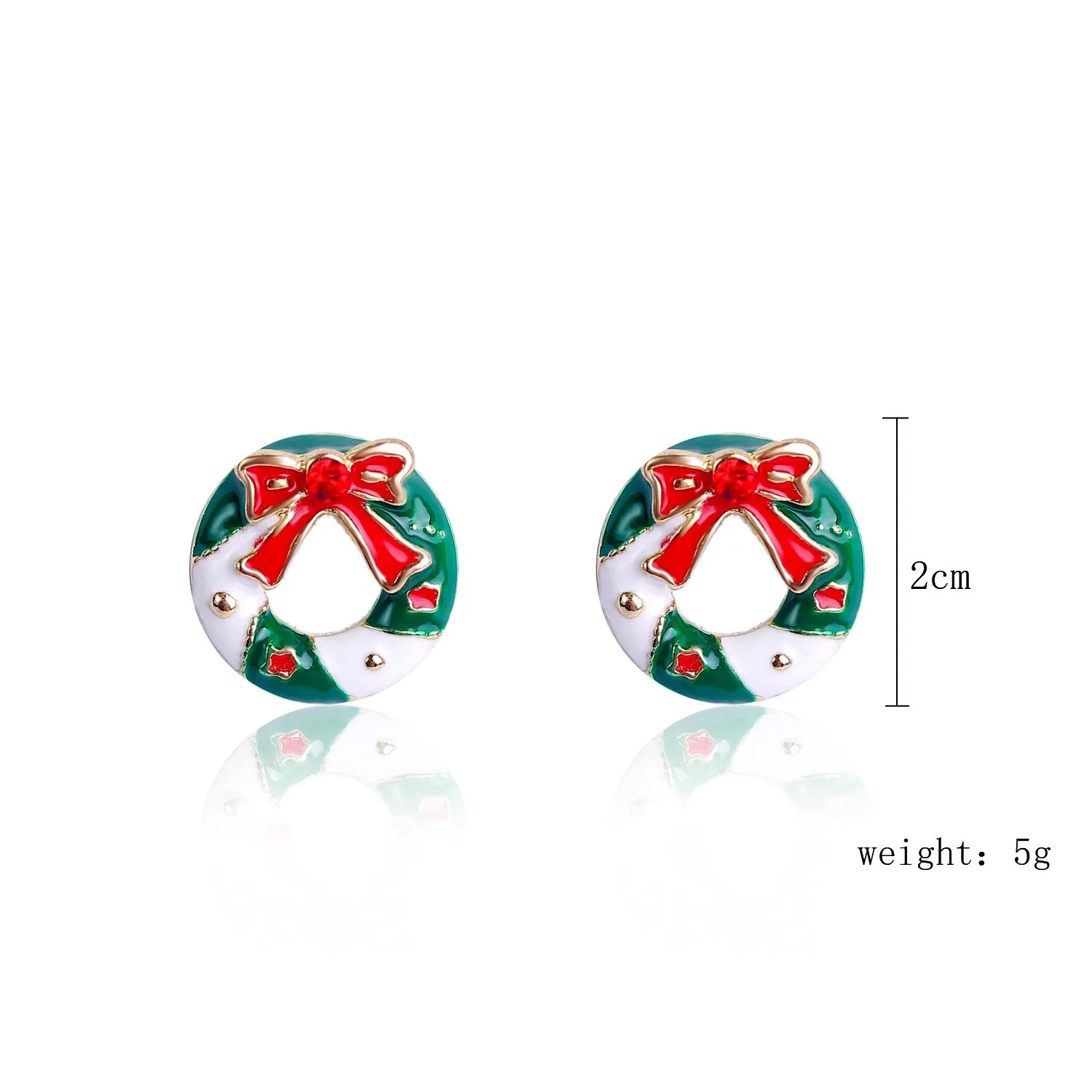 Wholesale Christmas Earrings Snowflake Bell Christmas Tree Earrings