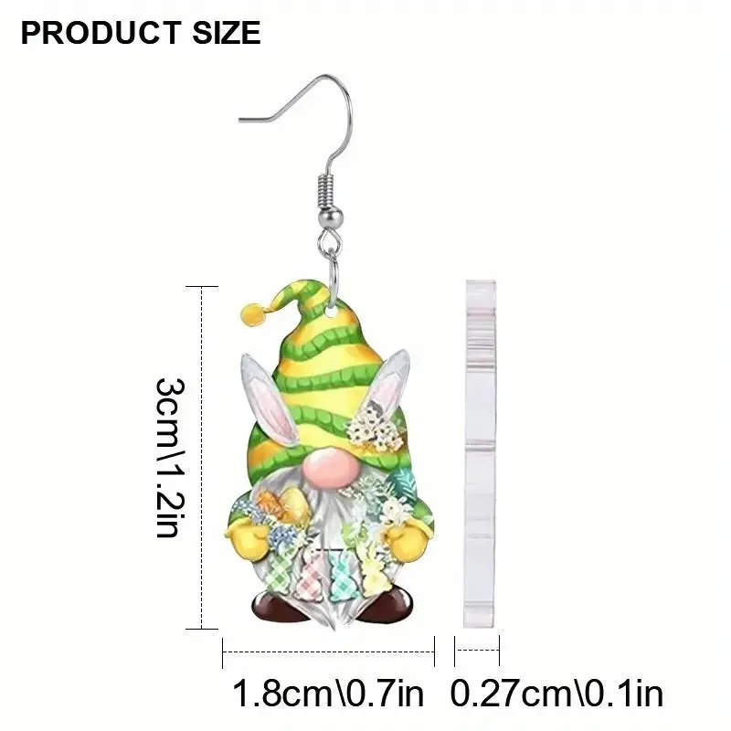 Wholesale Christmas Elk Christmas Tree Dwarf Santa Claus Pendant Earrings