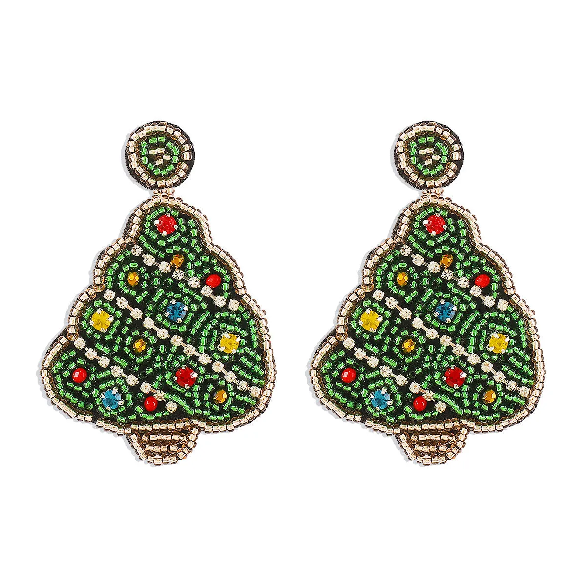 Wholesale Christmas Fashion Creative Beaded Earrings