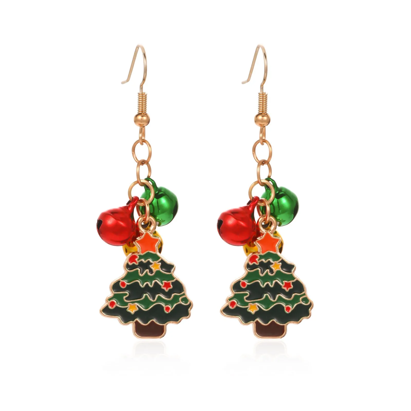 Wholesale Christmas Fashion Creative Bell Snowman Elk Earrings