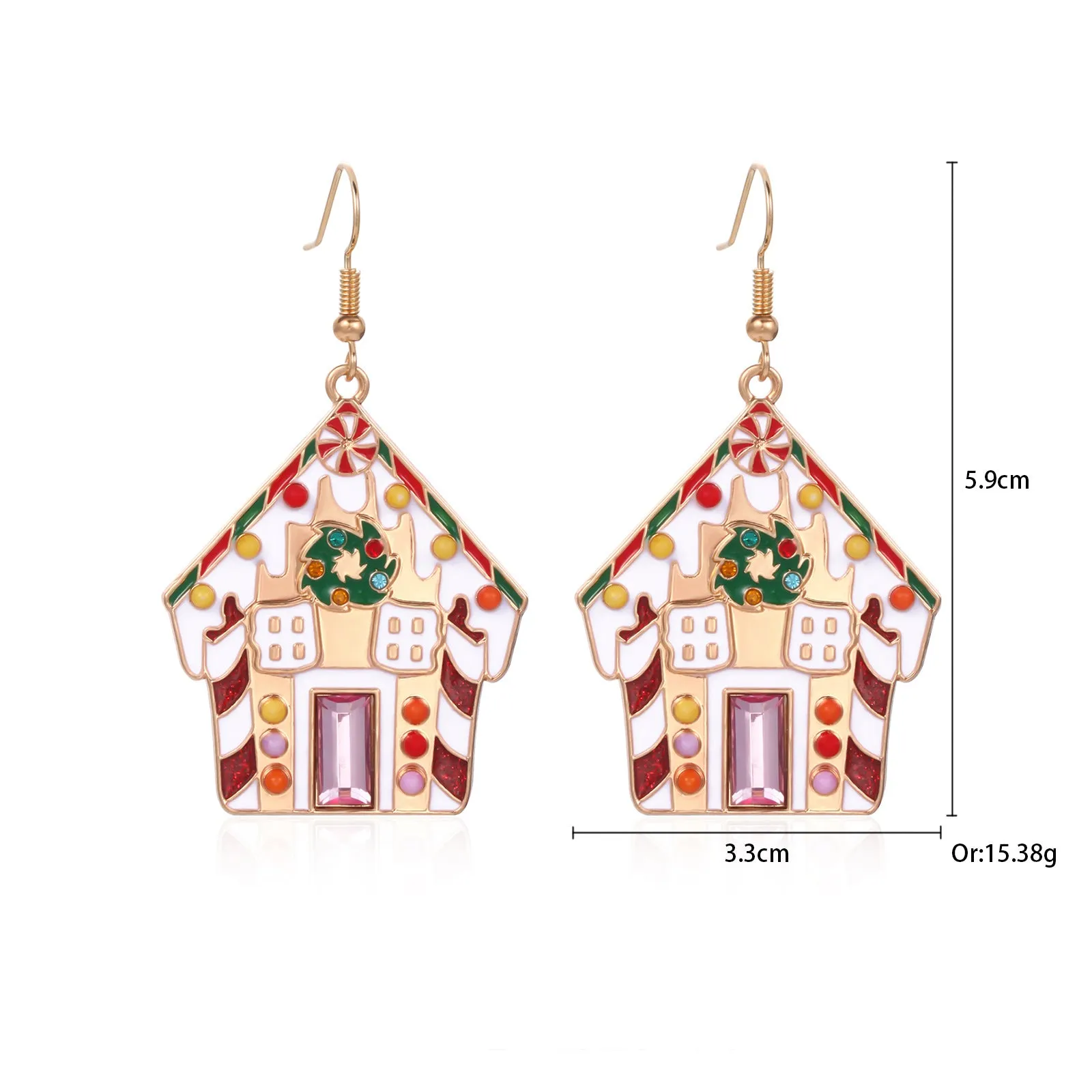 Wholesale Christmas Fashion Creative Bell Snowman Elk Earrings