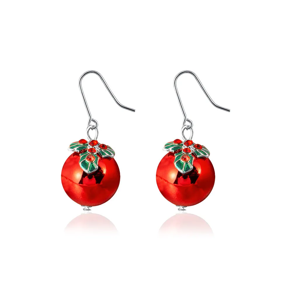Wholesale Christmas Ideas Christmas Tree Simple Snowman Bell Stud Earrings