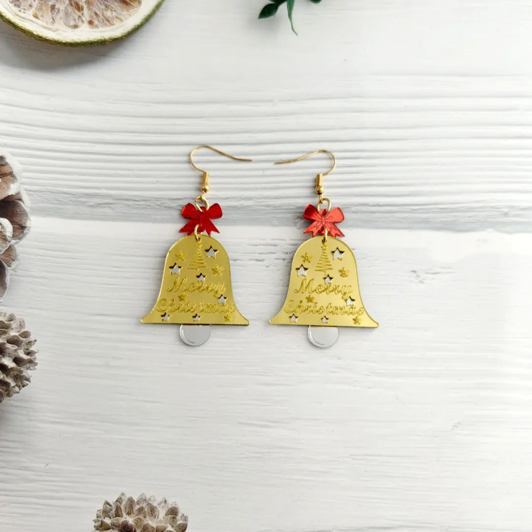 Wholesale Christmas Mirror Acrylic Sheet New Year Earrings