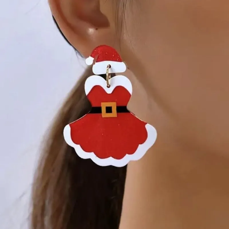 Wholesale Christmas Party Christmas Eve Ball Fashionable Earrings