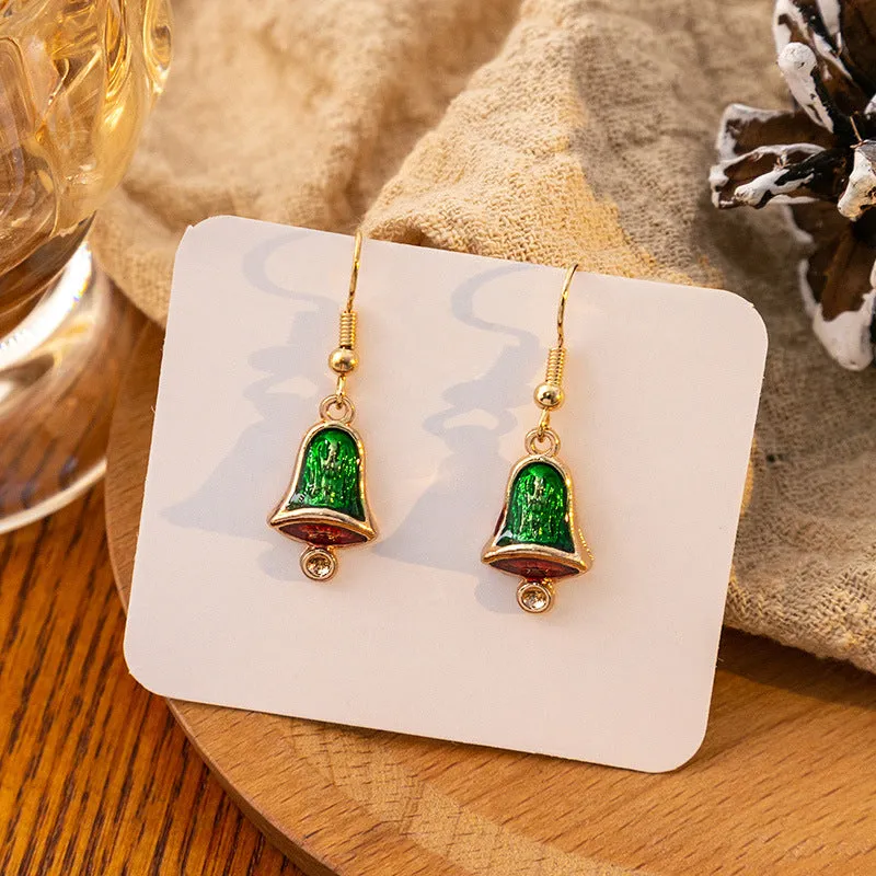 Wholesale Christmas Santa Claus Snowflake Candy Cane Bell Elk Earrings
