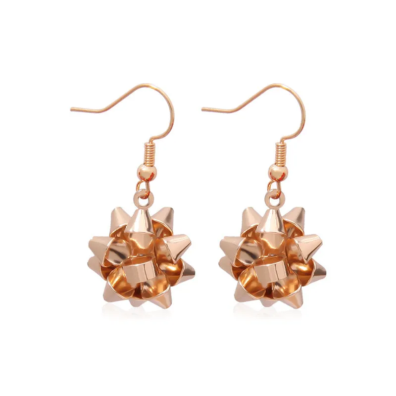 Wholesale Christmas Series Fashion Alloy Christmas Tree Old Man Bell Elk Candy Cane Earrings