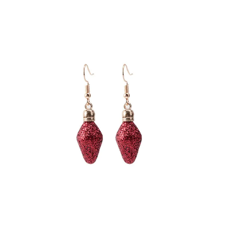 Wholesale Christmas Series Fashion Alloy Christmas Tree Old Man Bell Elk Candy Cane Earrings