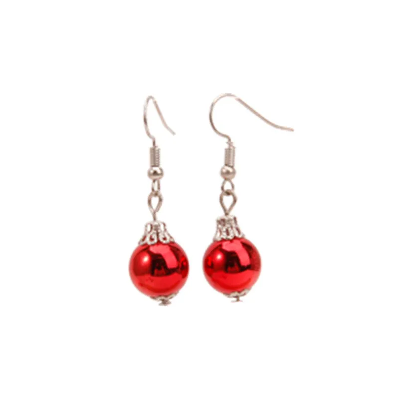 Wholesale Christmas Series Fashion Alloy Christmas Tree Old Man Bell Elk Candy Cane Earrings