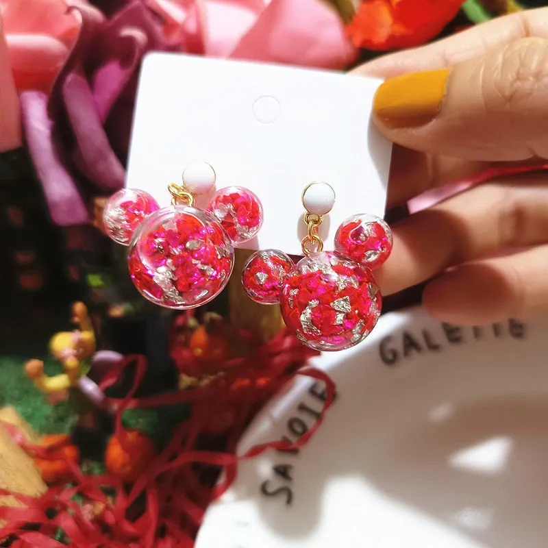 Wholesale Christmas Series Hand-made Epoxy Soft Ceramic Cartoon Shaped Earrings