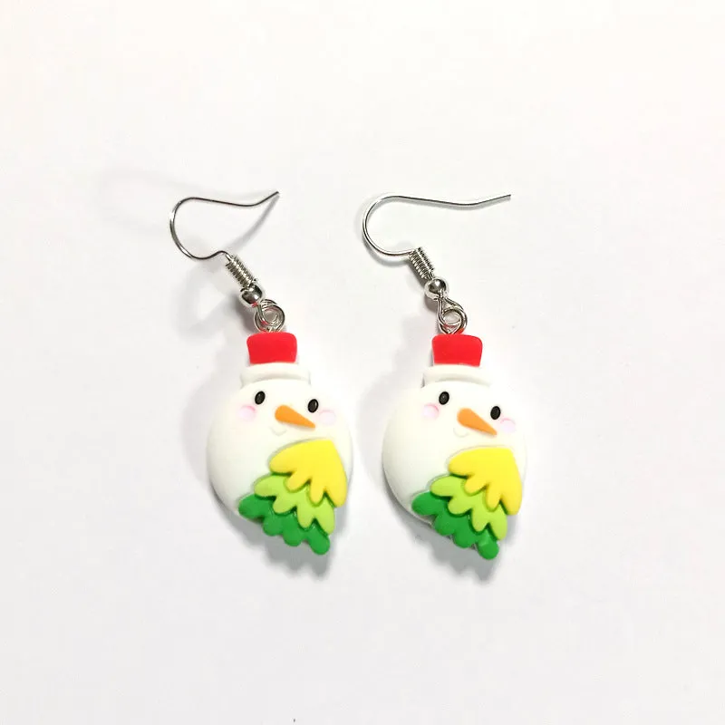 Wholesale Christmas Series Holiday Cartoon Resin Cute Earrings
